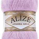 Пряжа для вязания Ализе Angora Gold (20% шерсть, 80% акрил) 5х100г/550м цв.027 лиловый