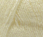 Пряжа для вязания Ализе Sal simli (95% акрил, 5% металлик) 5х100г/460м цв.062 молочный