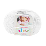 Пряжа Alize Baby Wool 55 белый