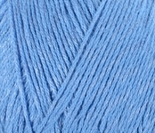 Пряжа для вязания ПЕХ Жемчужная (50% хлопок, 50% вискоза) 5х100г/425м цв. 015 т.голубой