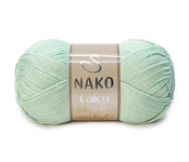 Пряжа для вязания NAKO Calico (50% Хлопок, 50% Акрил) 5х100х245м цв. 10331 мятный