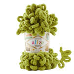 Пряжа для вязания Ализе Puffy (100% микрополиэстер) 5х100г/9.5м цв.11 фисташково-зеленый