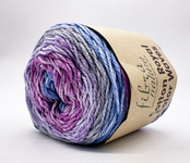 Пряжа для вязания FIBRA NATURA Cotton Royal Color Waves (100% хлопок) 5х100х210м цв.22-04 мультиколор