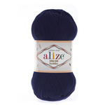 Пряжа для вязания Ализе Cotton Gold Hobby NEW (55% хлопок, 45% акрил) 10х50гx165м цв.058 т.синий