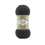 Пряжа для вязания Ализе Alpaca Royal New (55% акрил, 30% шерсть, 15% альпака) 5х100г/250м цв.060 черный