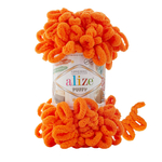 Пряжа для вязания Ализе Puffy (100% микрополиэстер) 5х100г/9.5м цв.766 морковный