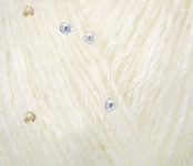 Пряжа ALIZE 'Angora Gold Star' 100гр., 410м. (17%шерсть, 11%п/э, 67% акрил, 5% паетки) 5х100х410м цв. 01 белый