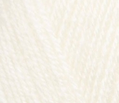 Пряжа для вязания Ализе Sekerim Bebe (100% акрил) 5х100г/320м цв.062 молочный