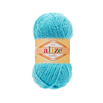 Пряжа для вязания Ализе Softy (100% микрополиэстер) 5х50г/115м цв.128 св.бирюза
