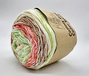 Пряжа для вязания FIBRA NATURA Cotton Royal Color Waves (100% хлопок) 5х100х210м цв.22-02 мультиколор