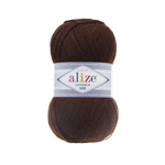  Пряжа для вязания Ализе LanaGold 800 (49% шерсть, 51% акрил) 5х100г/800м цв.026 коричневый