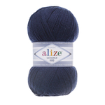 Пряжа для вязания Ализе LanaGold 800 (49% шерсть, 51% акрил) 5х100г/800м цв. 58 темно-синий