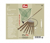 Набор крючков для тунисского вязания съемный Natural Prym 3,5-8 мм 342820