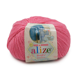 Пряжа Alize Baby Wool 33 темно-розовый