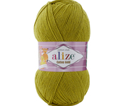 Пряжа для вязания Ализе Cotton gold (55% хлопок, 45% акрил) 5х100г/330м цв.193 зеленый