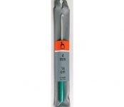 Крючок для вязания с пластиковой ручкой Pony 4,0 мм 14 см 165627