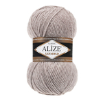 Пряжа для вязания Ализе LanaGold (49% шерсть, 51% акрил) 5х100г/240м цв.207 светло-коричневый