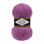 Пряжа для вязания Ализе LanaGold (49% шерсть, 51% акрил) 5х100г/240м цв.440 тёмно-сухая роза