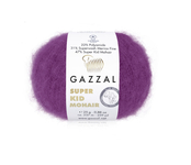 Пряжа для вязания GAZZAL Super Kid Mohair (47% Супер Кид Мохер,31% Мериносовая шерсть, 22% ПА) 6х25х237м цв. 64415