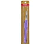 24R60X Крючок для вязания d 6,0мм с резиновой ручкой, 14см, Hobby&Pro