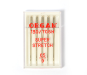 Иглы Organ супер стрейч №65 для БШМ уп.5 игл