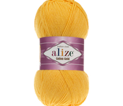 Пряжа для вязания Ализе Cotton gold (55% хлопок, 45% акрил) 5х100г/330м цв.216 темно-желтый