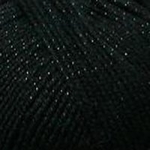 Пряжа для вязания Пехорка Мерцающая (96% акрил, 4% метанит) 5х100г/430м цв.002 черный