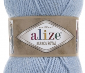Пряжа Alize Alpaca Royal 356 голубой