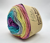 Пряжа для вязания FIBRA NATURA Cotton Royal Color Waves (100% хлопок) 5х100х210м цв.22-07 мультиколор