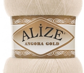 Пряжа для вязания Ализе Angora Gold (20% шерсть, 80% акрил) 5х100г/550м цв.067 молочно-бежевый