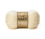 Пряжа для вязания NAKO Calico (50% Хлопок, 50% Акрил) 5х100х245м цв. 481 кремовый