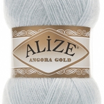 Пряжа для вязания Ализе Angora Gold (20% шерсть, 80% акрил) 5х100г/550м цв.514 зимнее небо
