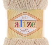 Пряжа для вязания Ализе Softy (100% микрополиэстер) 5х50г/115м цв.310 медовый