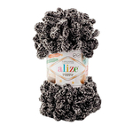 Пряжа для вязания Ализе Puffy (100% микрополиэстер) 5х100г/9.5м цв.799 панда