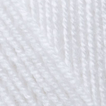 Пряжа для вязания Ализе Superlana midi (25% шерсть, 75% акрил) 5х100г/170м цв.055 белый