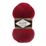 Пряжа для вязания Ализе LanaGold (49% шерсть, 51% акрил) 5х100г/240м цв.390 вишня