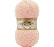 Пряжа для вязания Ализе Angora Gold (20% шерсть, 80% акрил) 5х100г/550м цв.840 шампань