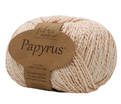 Пряжа для вязания FIBRA NATURA Papyrus (78% Хлопок, 22% Шёлк) 10х50х120м цв. 229-04
