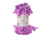 Пряжа для вязания Ализе Puffy (100% микрополиэстер) 5х100г/9.5м цв.378 орхидея