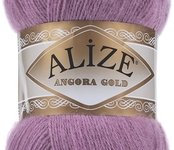 Пряжа для вязания Ализе Angora Gold (20% шерсть, 80% акрил) 5х100г/550м цв.028 роза
