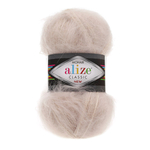 Пряжа для вязания Ализе Mohair classic (25% мохер, 24% шерсть, 51% акрил) 5х100г/200м цв.67 молочно-бежевый
