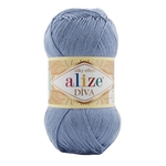 Пряжа для вязания Ализе Diva (100% микрофибра) 5х100г/350м цв.303 светлый джинс