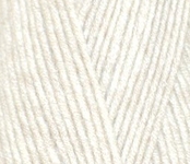 Пряжа для вязания Ализе LanaGold 800 (49% шерсть, 51% акрил) 5х100г/800м цв.062 молочный