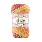 Пряжа для вязания Ализе Cotton gold batik (55% хлопок, 45% акрил) 5х100г/330м цв. 7833 секционный