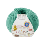 Пряжа для вязания Ализе Cotton Gold Hobby NEW (55% хлопок, 45% акрил) 10х50гx165м цв.610 нефритовый