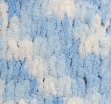 Пряжа для вязания Ализе Puffy color (100% микрополиэстер) 5х100г/9м цв.5865