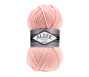 Пряжа для вязания Ализе Superlana maxi (25% шерсть, 75% акрил) 5х100г/100м цв.523 Кристально Розовый
