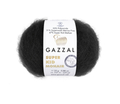 Пряжа для вязания GAZZAL Super Kid Mohair (47% Супер Кид Мохер,31% Мериносовая шерсть, 22% ПА) 6х25х237м цв. 64409