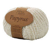 Пряжа для вязания FIBRA NATURA Papyrus (78% Хлопок, 22% Шёлк) 10х50х120м цв. 229-02