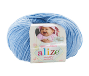 Пряжа Alize Baby Wool 40 голубой